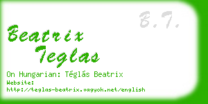 beatrix teglas business card